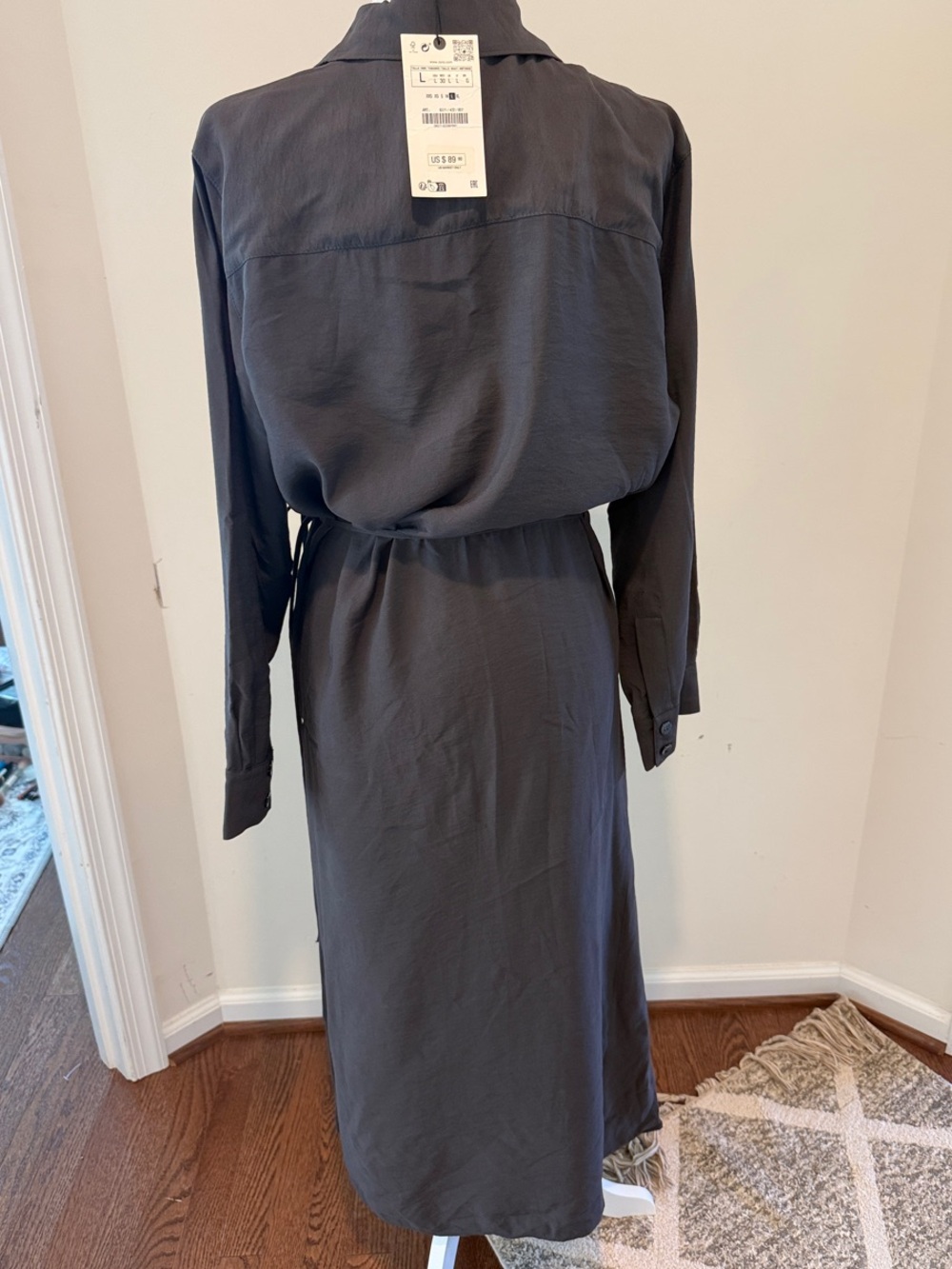Zara Wrap Shirt Dress - Picture 3 of 3